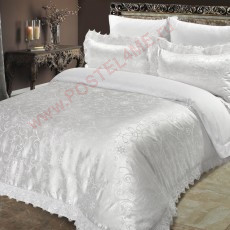 Сатин-жаккард Конфитюр (кружево 8 см)